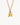 Two tone Bubble Initial Necklace