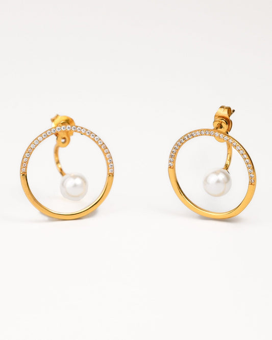 Circle Ear Jacket Studs