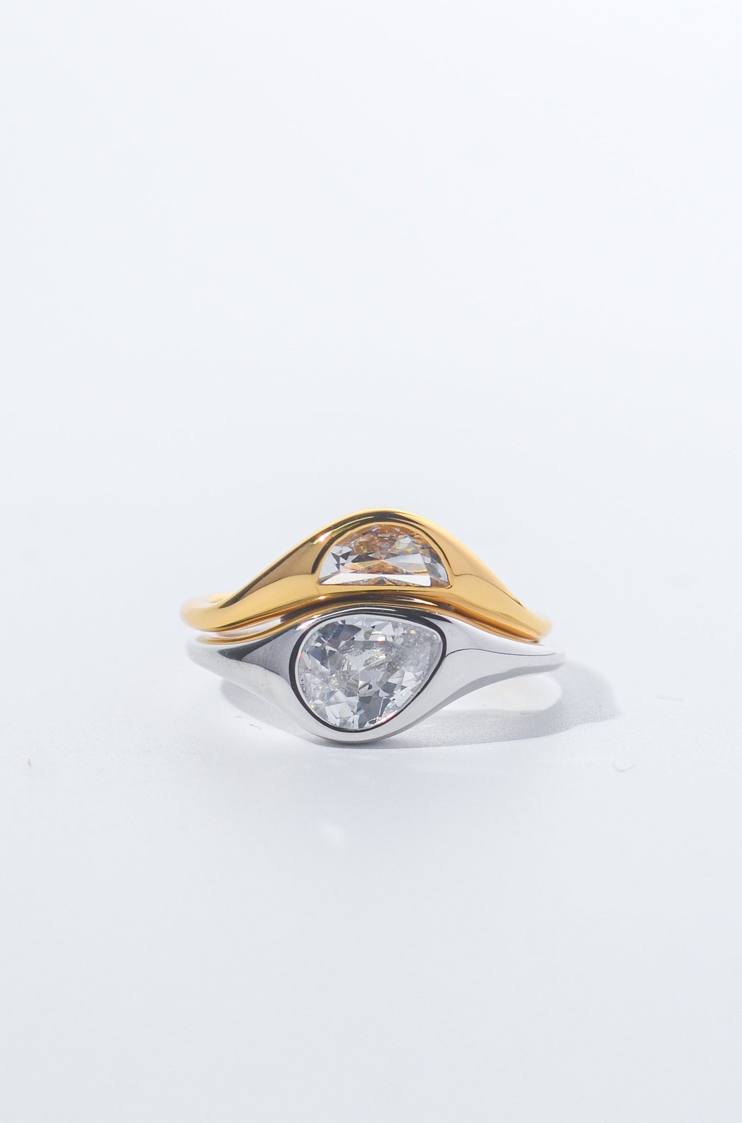 Two Tone Double Ring Set Zynnia two-tone-double-ring-set-zynnia