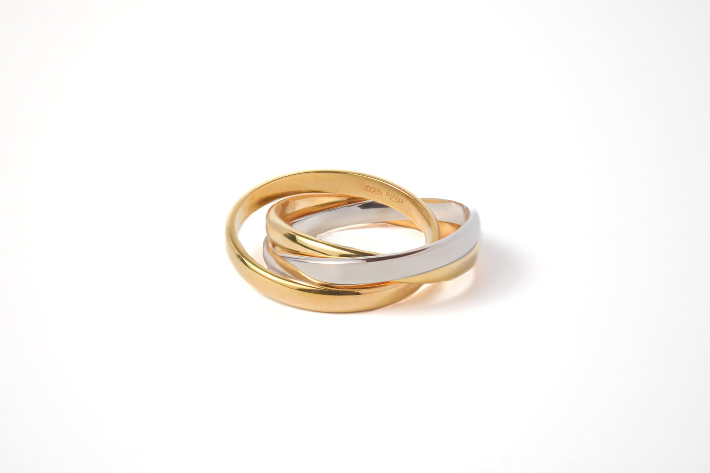 Two tone Interlink Ring